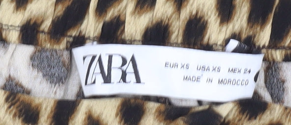 Womens UK Size XS Zara Multicoloured Trousers