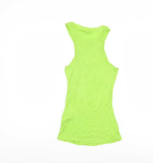 Womens UK Size XS Massimo Dutti Green Tank