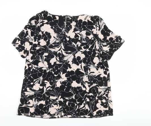 Womens UK Size 14 Dorothy Perkins Black Blouse