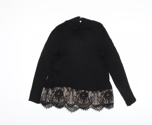 Womens UK Size M Oasis Black Blouse