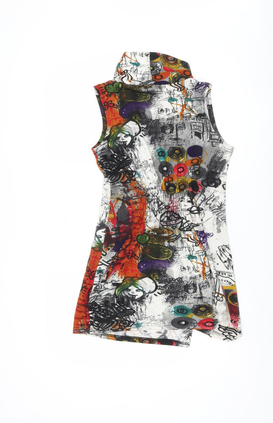 Quiz Women's Multicoloured Cowl Neck Tank Top S