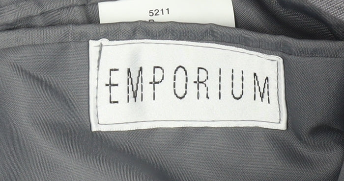 Brand and care label for Emporium Grey Men's Blazer Jacket, size 40R