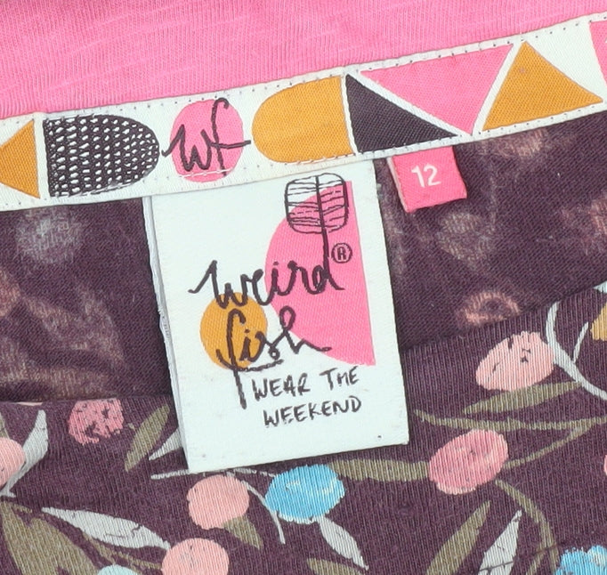 Brand and care label for Weird Fish Women’s Multicoloured Floral Dress