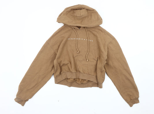 Womens UK Size XS Abercrombie & Fitch Brown Pullover Hoodie