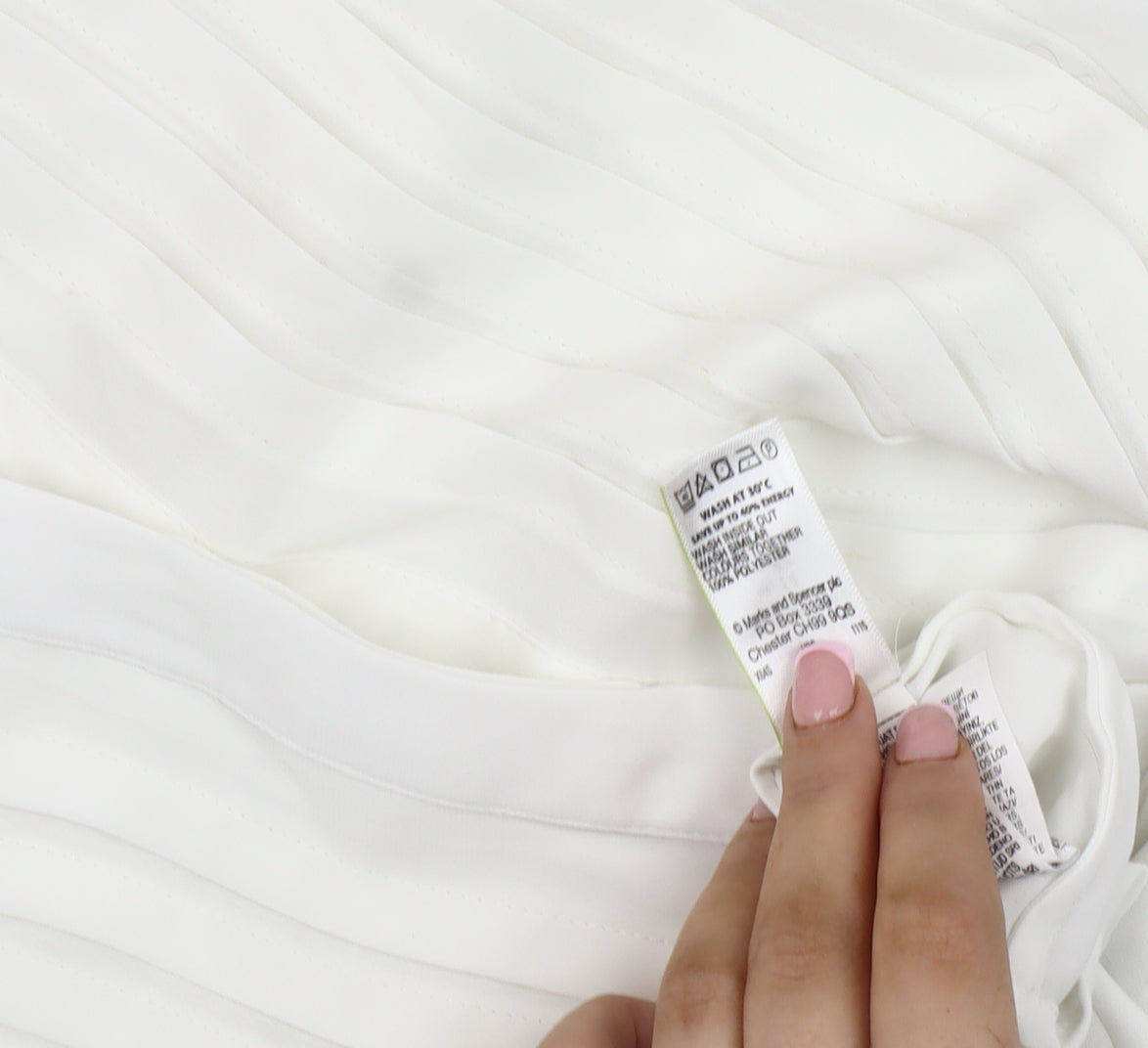 Autograph Women's White Blouse Size 14 Long Sleeve