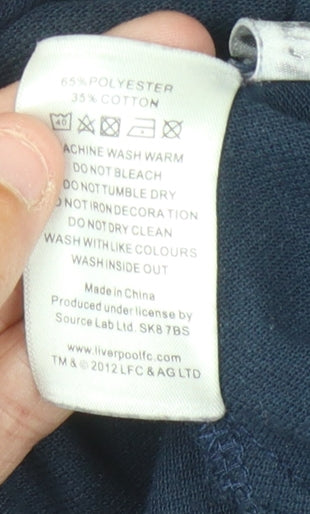 Liverpool FC Men's Blue Polo Shirt Size L