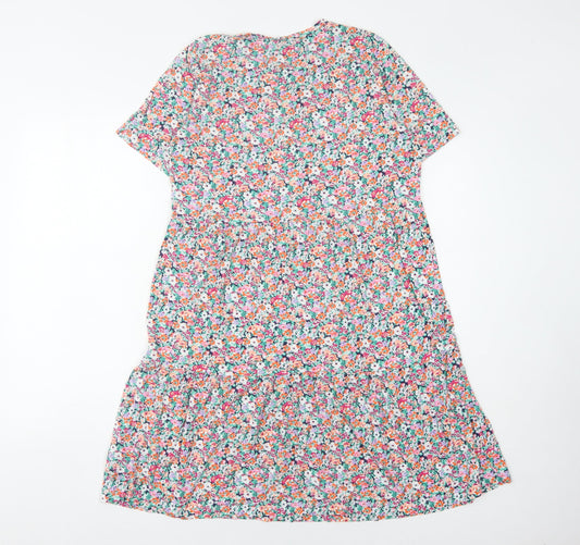 Marks and Spencer Women's Multicoloured Floral Dress Size 14