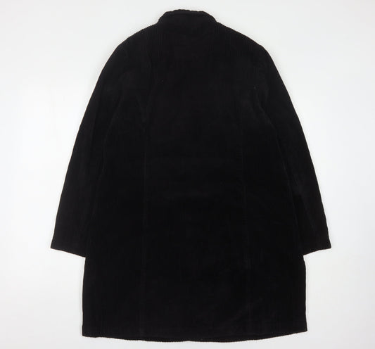 Womens UK Size 14 DASH Black Overcoat