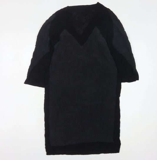 French Connection Women's Black V-Neck Dress Size 10