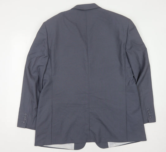 Mens UK Size 46 Greenwoods Regular Blue Suit Jacket