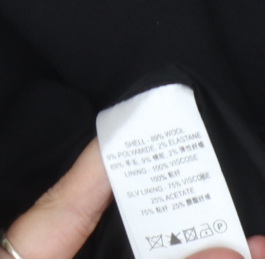 Reiss Women's Black Double-Breasted Suit Jacket