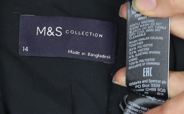 Marks and Spencer Women's Black Blazer Size 14