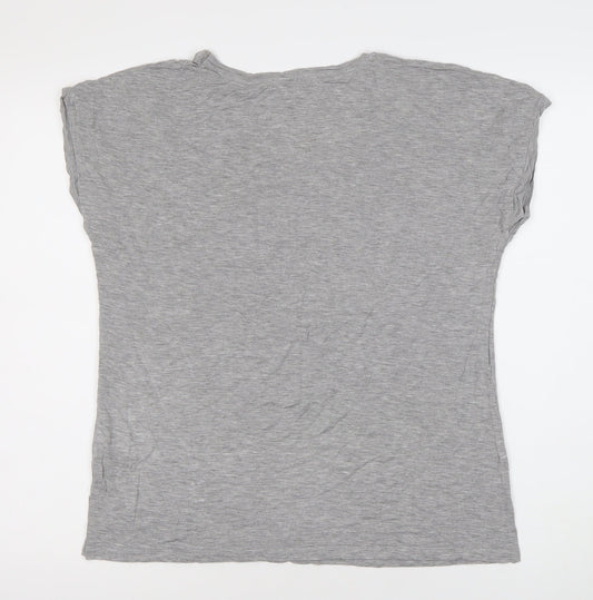 Womens UK Size 12 NEXT Grey Basic T-Shirt