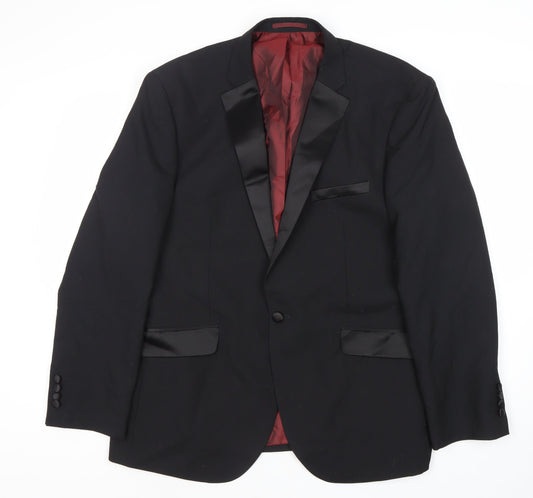Charlton Gray Men's Black Shawl Collar Blazer 44S