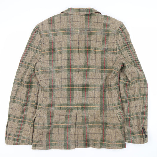 Jack Wills Men's Multicoloured Plaid Slim Fit Blazer