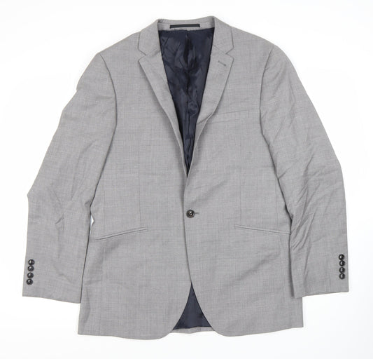 Mens UK Size 40 Austin Reed Regular Grey Suit Jacket