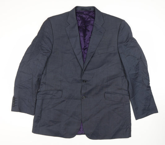 Mens UK Size 44 Angelico Regular Blue Suit Jacket