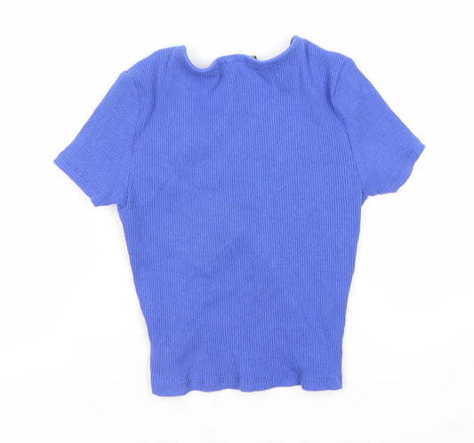 Womens UK Size S Monki Blue Blouse