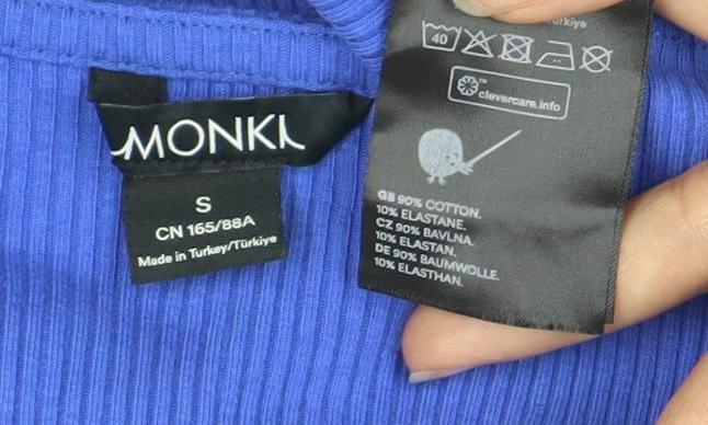 Womens UK Size S Monki Blue Blouse