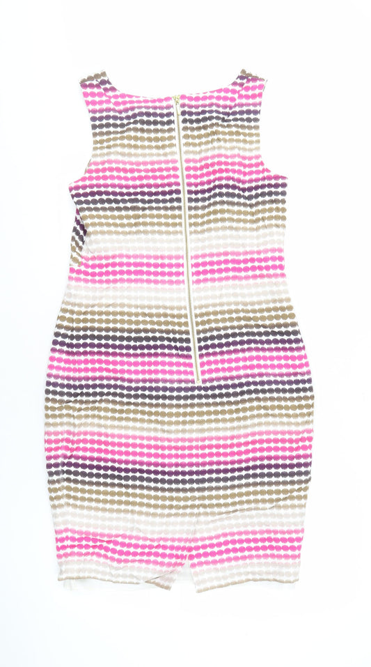 Next Women's Multicoloured Striped Dress Size 12