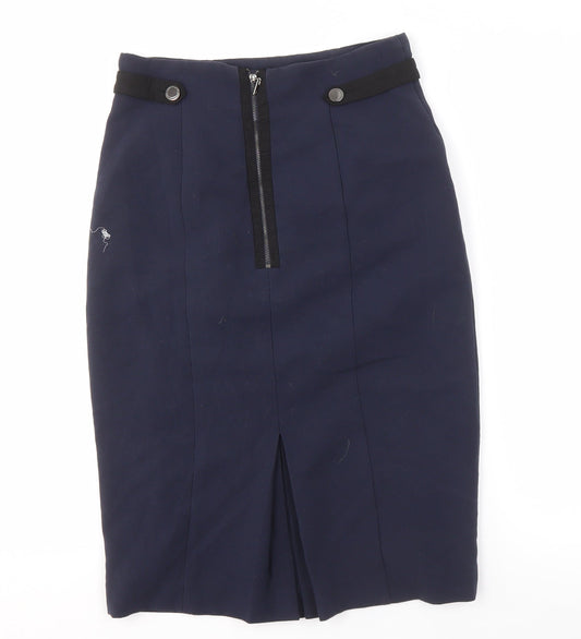 Jasper Conran Women's Blue Pencil Skirt Size 8
