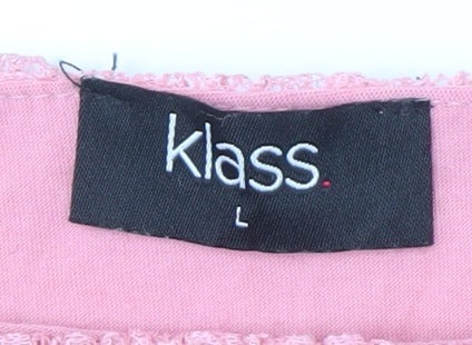 Womens UK Size L Klass Pink Camisole Blouse