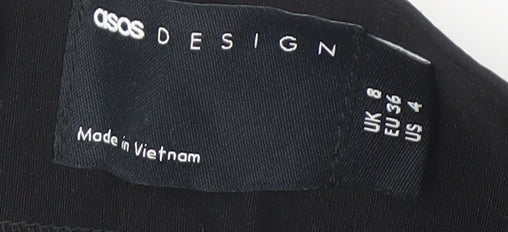 ASOS DESIGN Women's Black Pencil Skirt UK 8