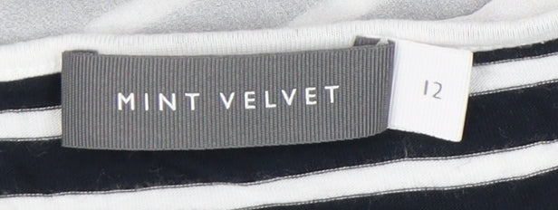 Womens UK Size 12 Mint Velvet White Basic T-Shirt