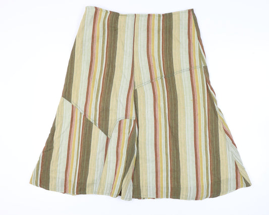 Marks and Spencer Women's Striped Cotton Midi Skirt