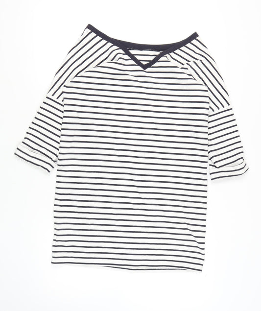 Whistles Women's Striped T-Shirt Dress, Size 14 Multicolour