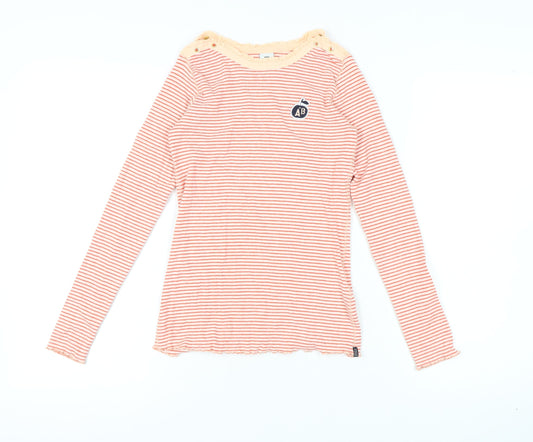 Scotch & Soda Girls Multicoloured Striped T-Shirt, Size 12 Years