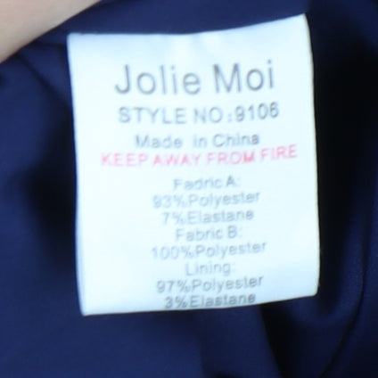 Jolie Moi Women's Blue A-Line Midi Dress, Size 14