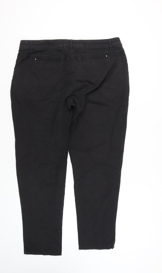 Womens UK Size 16 Wallis Black Trousers