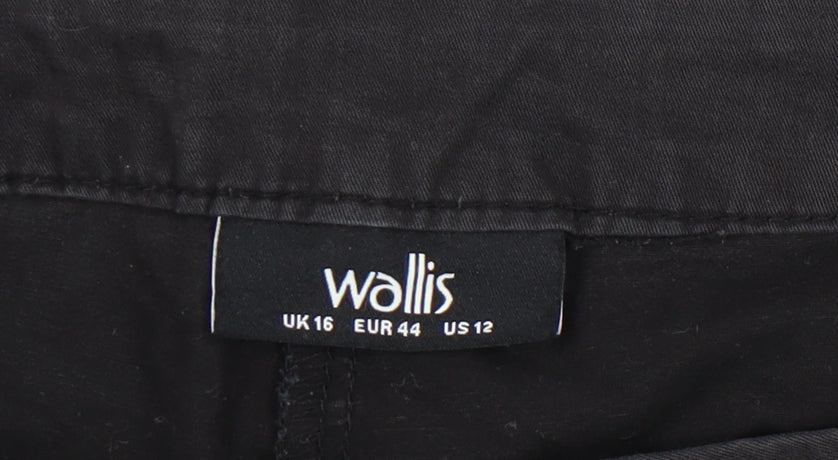 Womens UK Size 16 Wallis Black Trousers