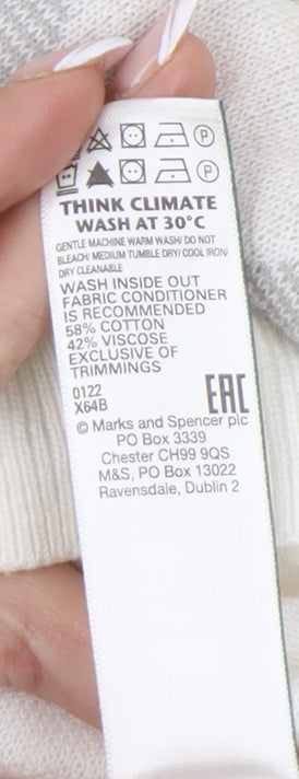 Marks and Spencer Men's Ivory Argyle Polo 2XL