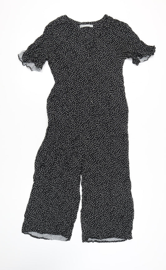 Womens UK Size 10 Oasis One-Piece Black Jumpsuit