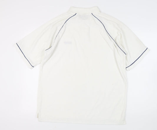 Giorgio Men’s White Polo Shirt L Short Sleeve Collared