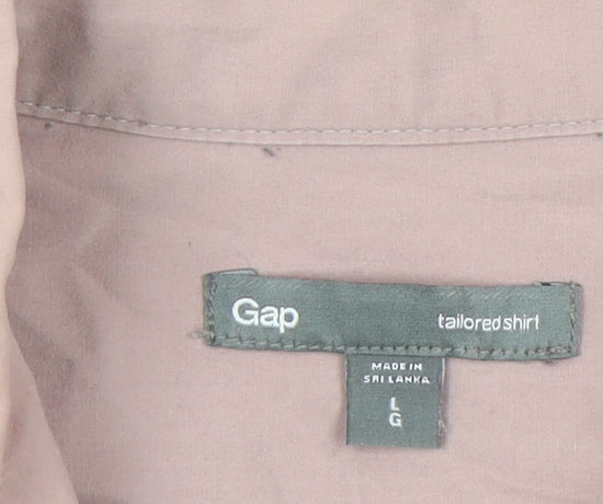 Gap Women's Pink Button-Up Shirt, L, Casual