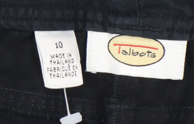 Womens UK Size 10 Talbots Regular Fit Black Trousers