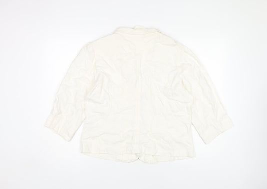 Womens UK Size 18 Evie White Basic Jacket