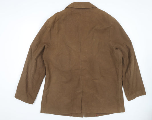 Mens UK Size XL Butler and Webb Brown Overcoat