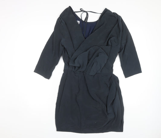 ASOS Women's Black Dress, Size 12, Scoop Neck