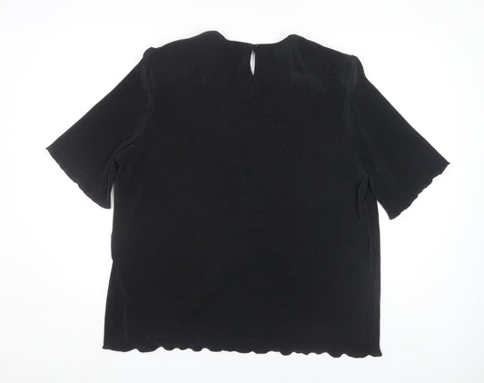 Womens UK Size 18 Canda Black Blouse