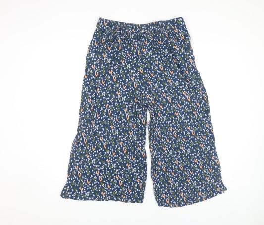 White Stuff Women's Blue Cropped Trousers, Size 10