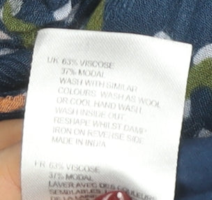 White Stuff Women's Blue Cropped Trousers, Size 10