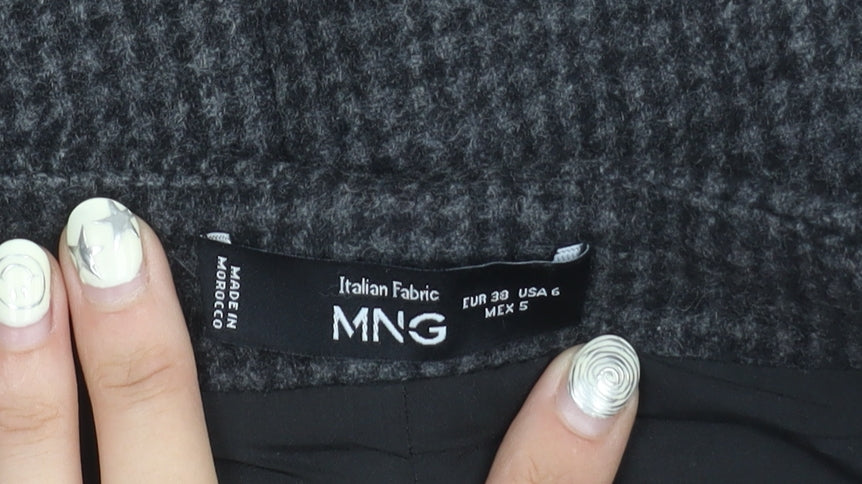 MNG Women's Black Knee Length Pencil Skirt Size 10