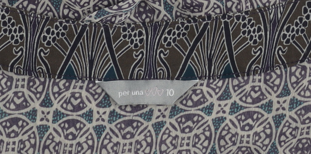 Womens UK Size 10 Marks and Spencer Multicoloured Tunic Blouse