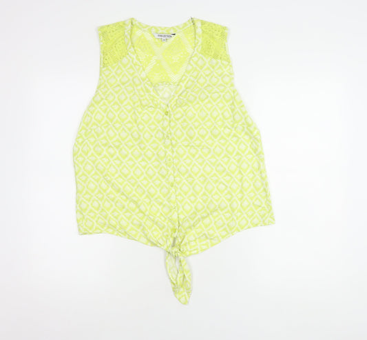 Womens UK Size 14 Debenhams Green Blouse
