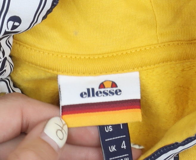 Additional view of Ellesse girls’ yellow logo pullover hoodie 2xs