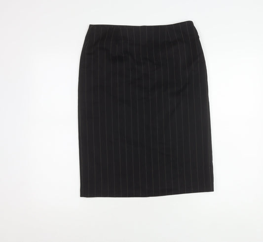Next Women’s Black Striped Pencil Skirt Size 10